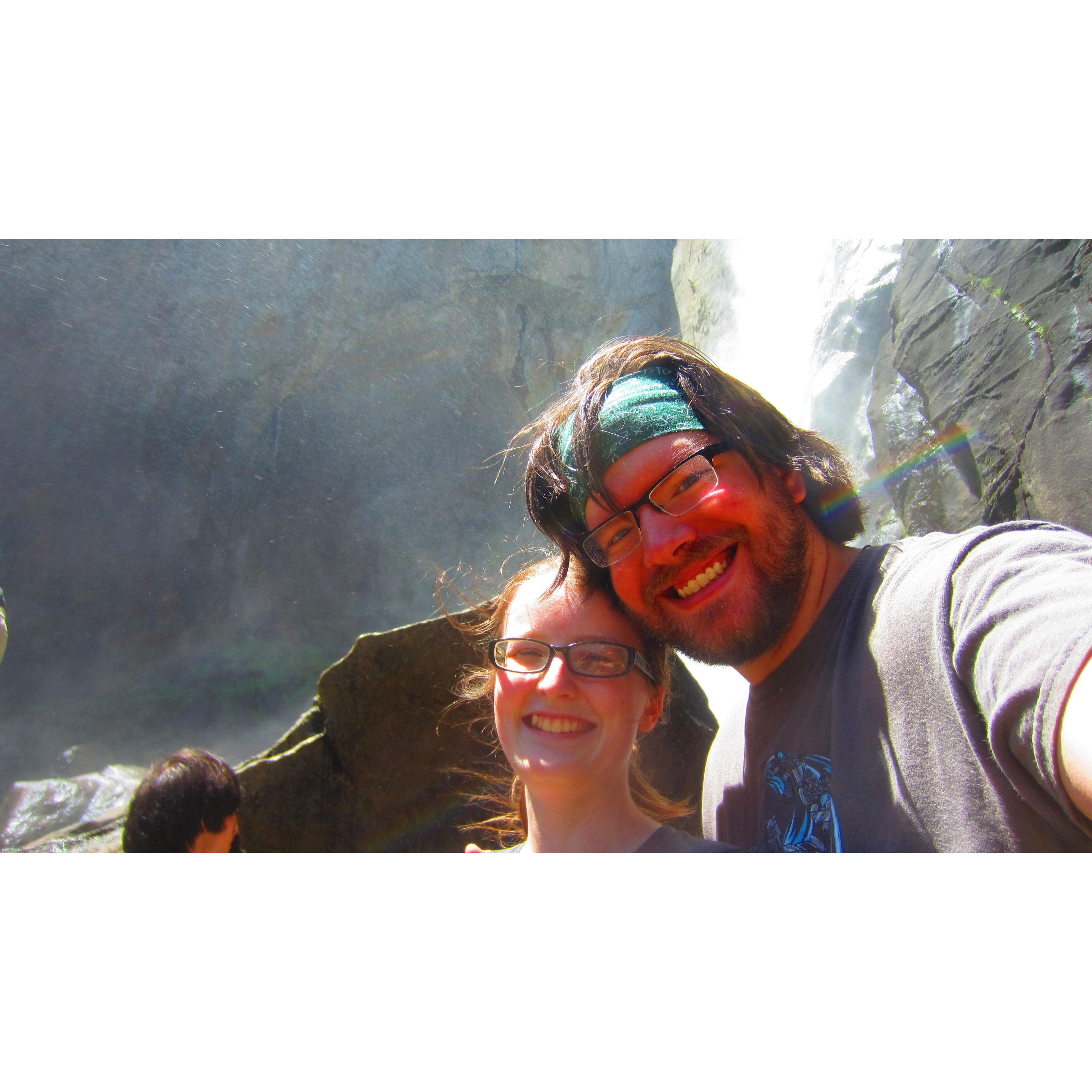 At the base of Yosemite Falls
