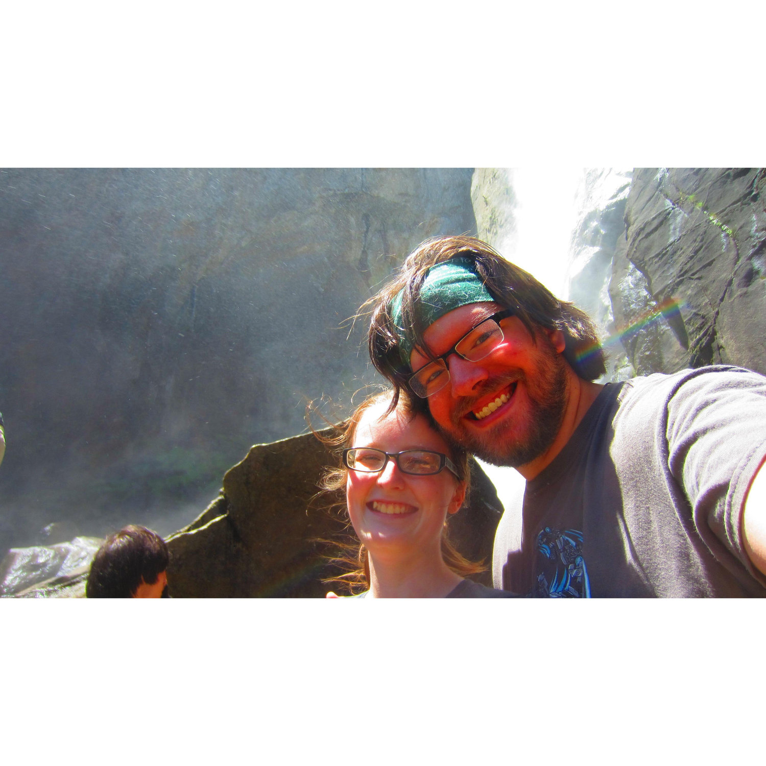 At the base of Yosemite Falls
