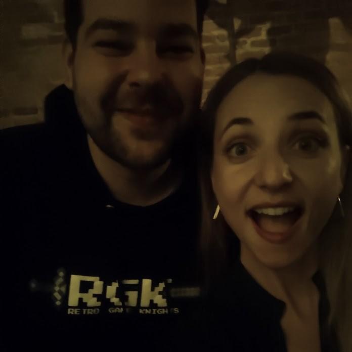 This was the night we met - we found out we had a mutual friend and decided to send a photo to them. We had no idea we'd ever see each other again!