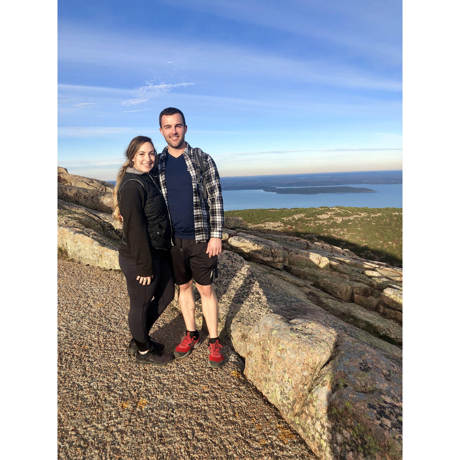 One of our first adventures hiking
