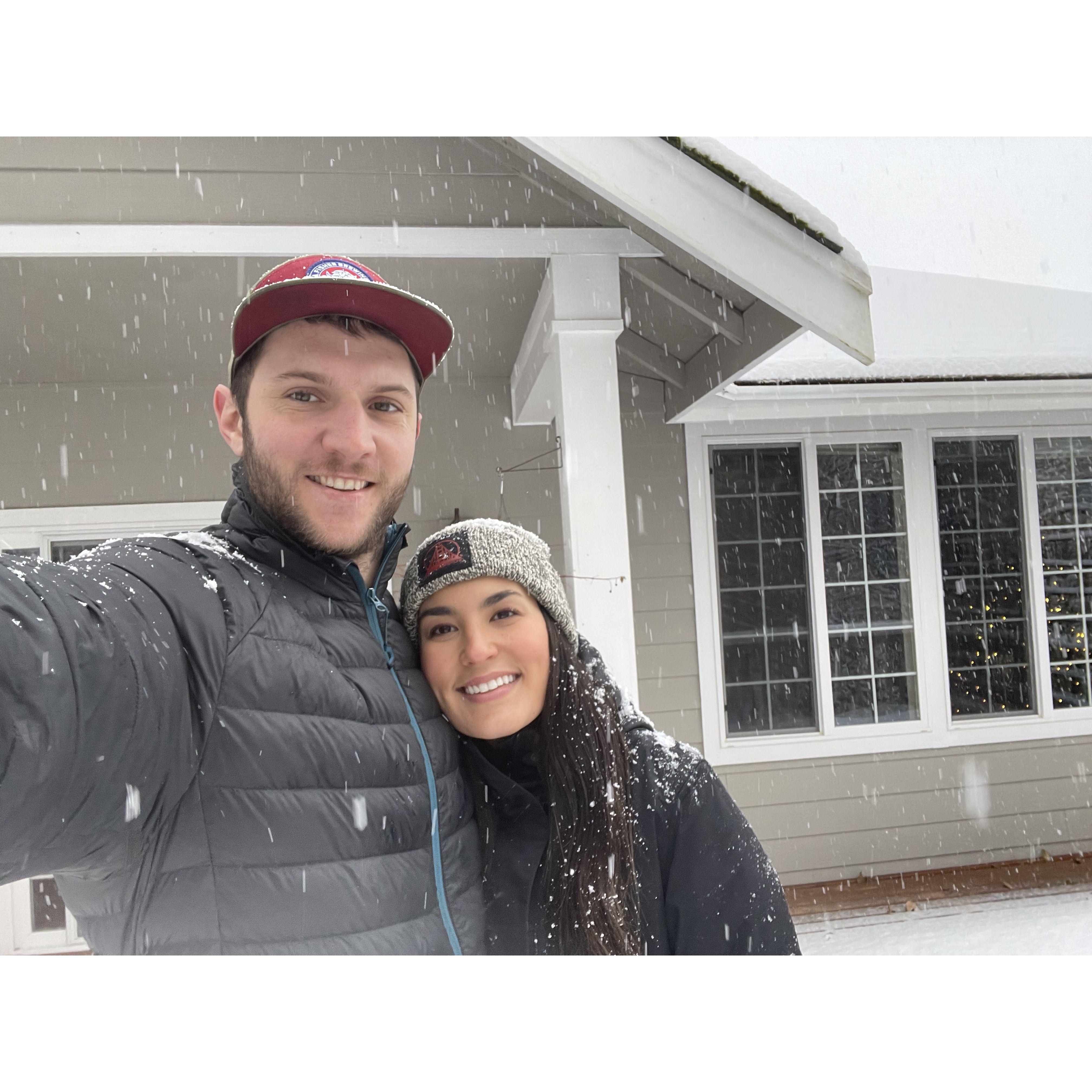 First snow living in Bellingham