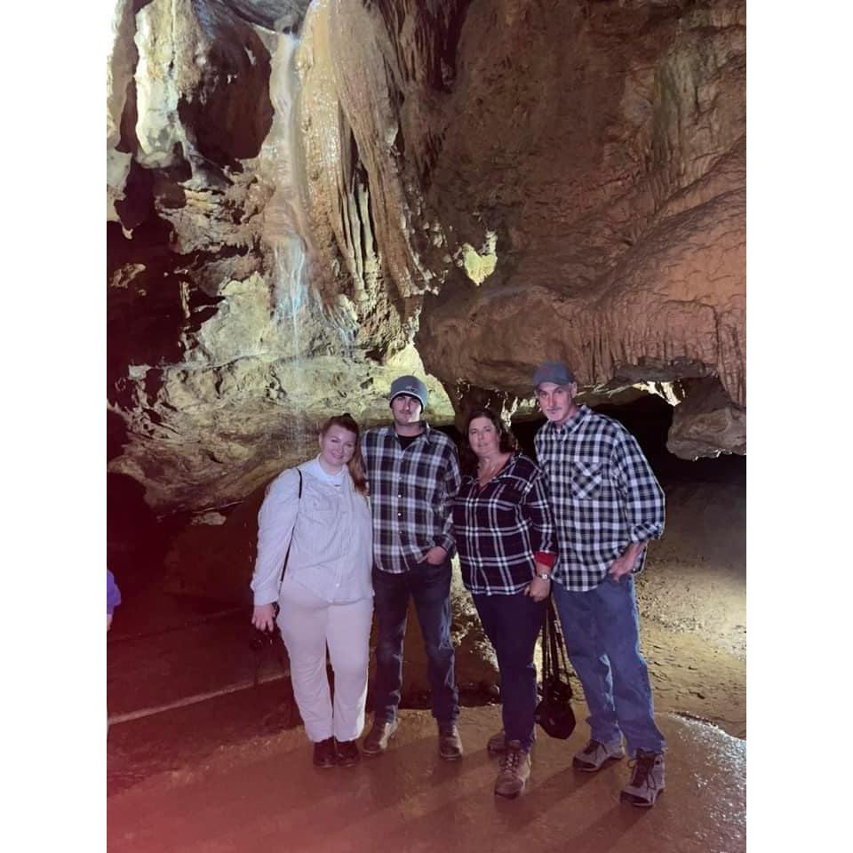 Gatlinburg, cave tour with Ryan's parents