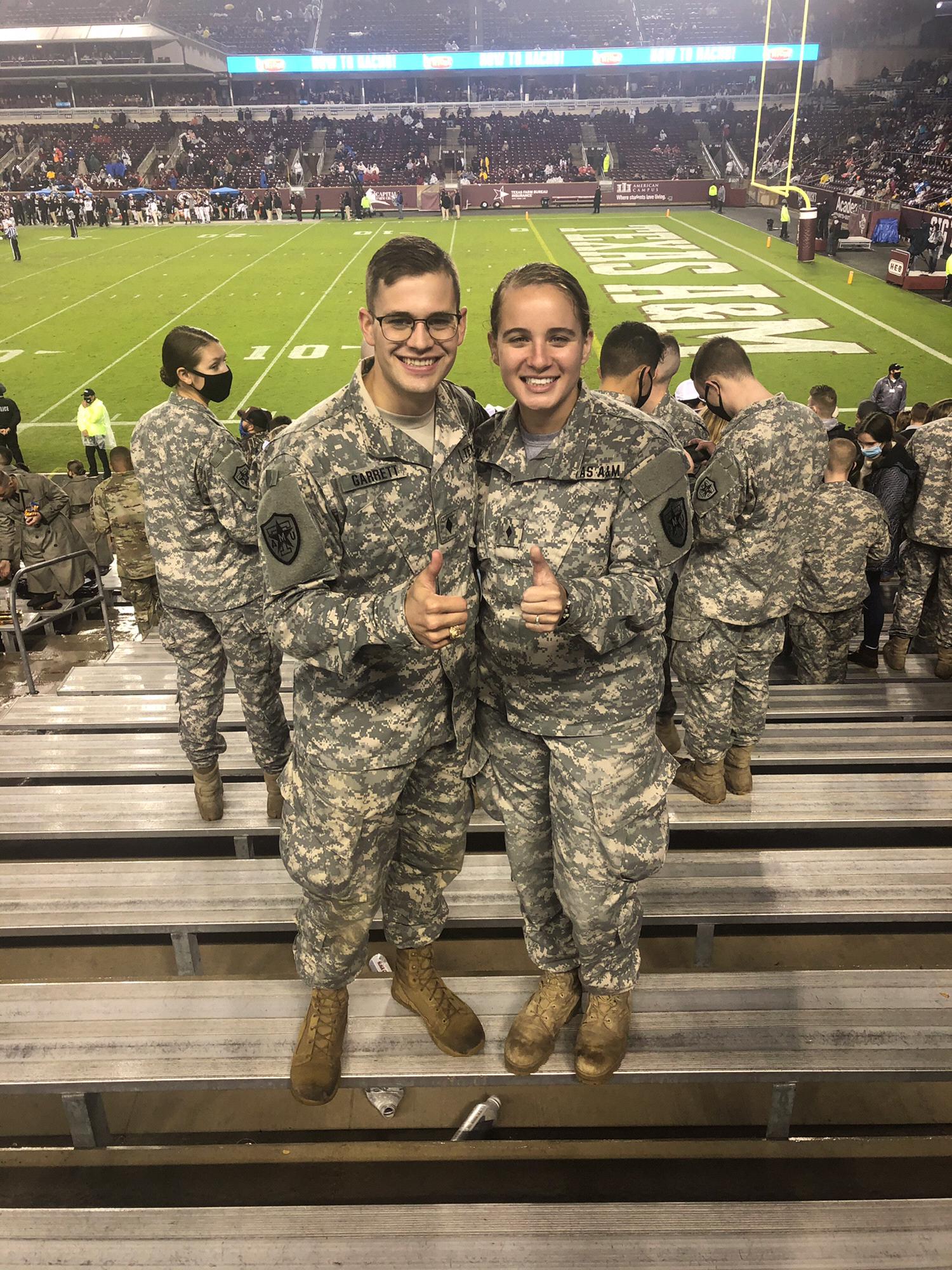 Last football game as students at Texas A&M!