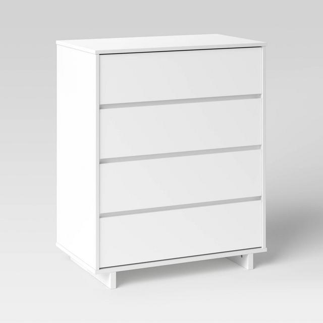 Modern 4 Drawer Dresser White - Room Essentials™