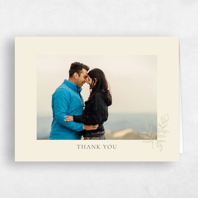 Butter, Yellow Wedding Thank You - Cardinell Portrait
