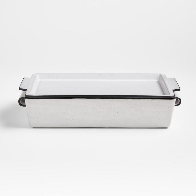 Thero 9"x13" White Ceramic Baking Dish with Lid