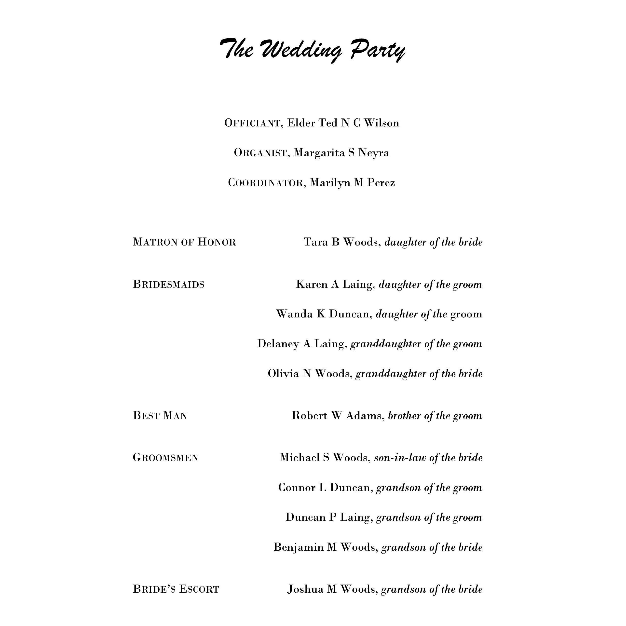 The Wedding Party
