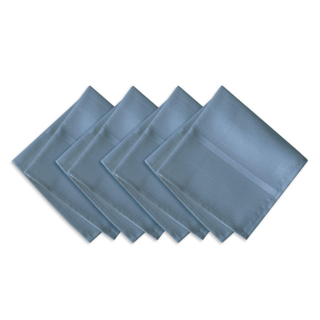 Elrene Elegance Plaid Damask Napkins, Set of 4