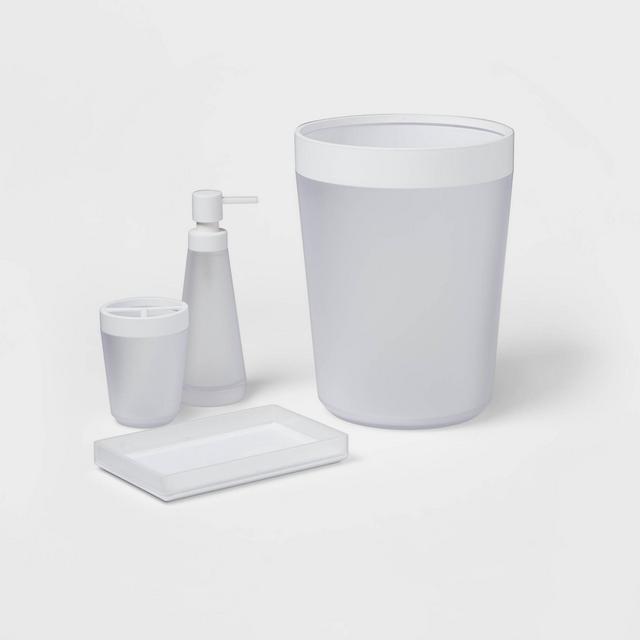 4pc Bath Coordinate Set Frosted - Room Essentials™