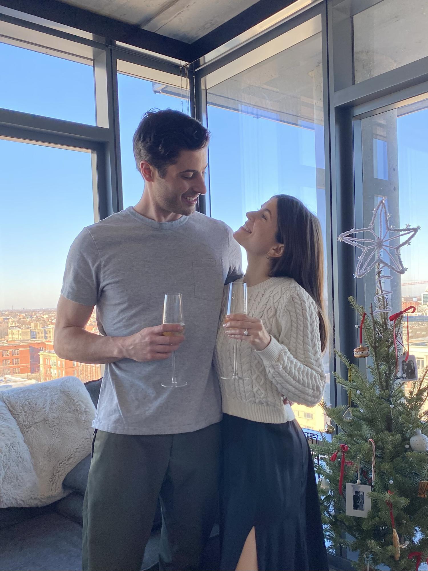 He proposed the day after Christmas.