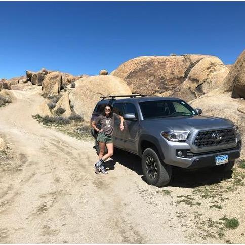 Taylor and two of his loves in Alabama Hills, 2019