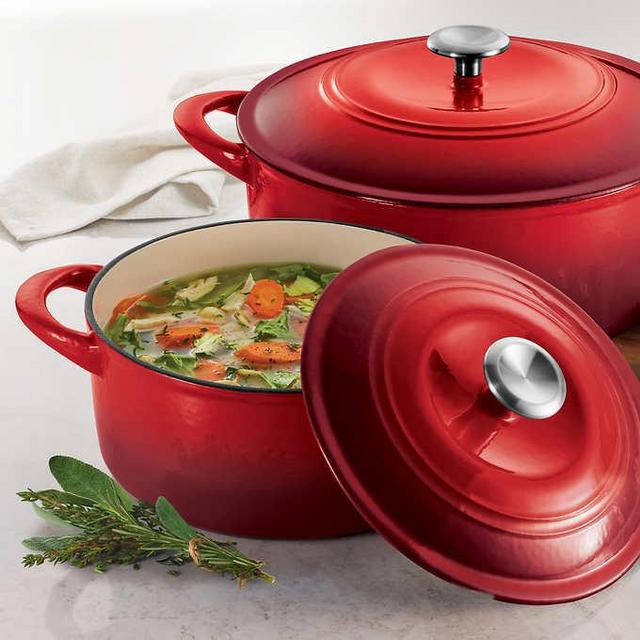 Tramontina Enameled Cast Iron Dutch Oven, 2-pack