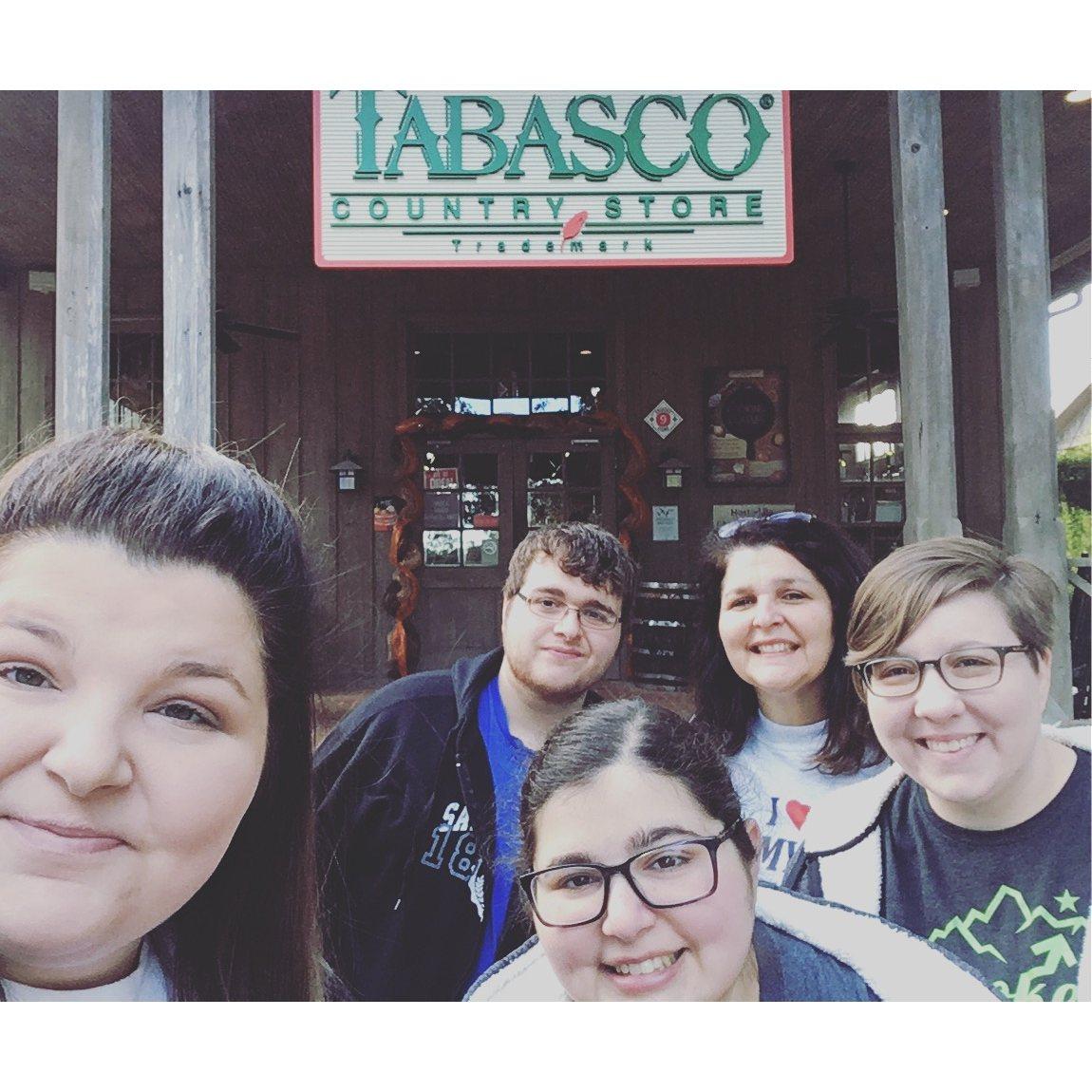 Emmie: I enjoy showing Maureen around South Louisiana and Cajun culture. She really enjoyed touring the Tabasco factory.