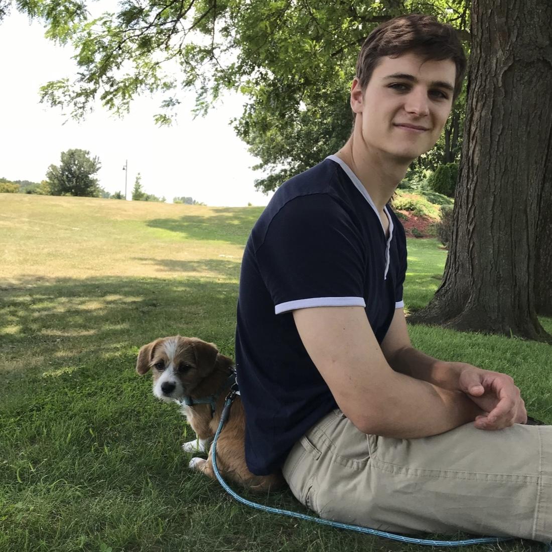 Our first time meeting Charlie, July 2018