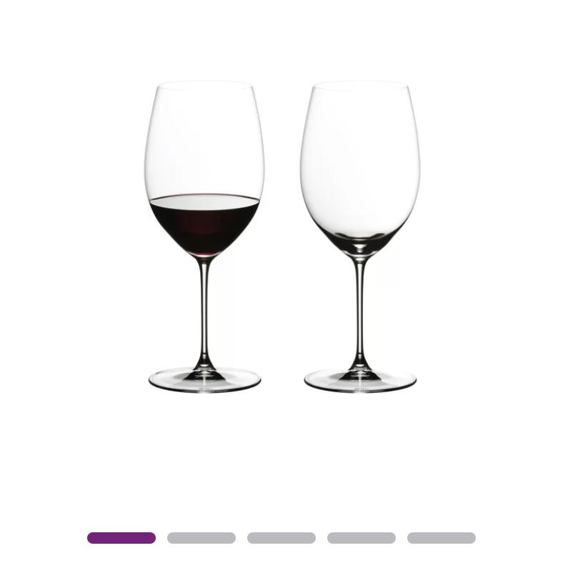 Riedel 6409/0 Heart to Heart Crystal Cabernet Sauvignon Red Wine Glass (4 Pack)
