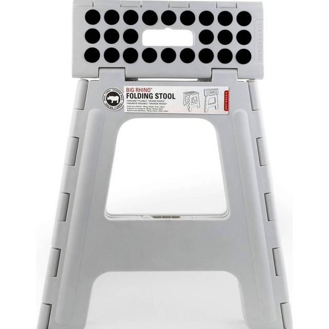 Kikkerland 15.5'' Tall Folding Step Stool Gray