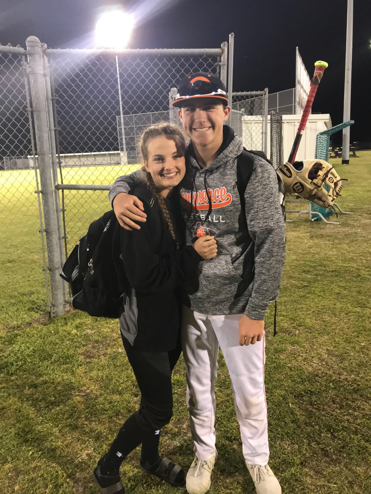 Junior year of HS after baseball/softball games!!🥎⚾️