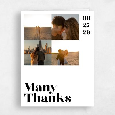 White Typography Wedding Thank You - Vitale Multiphoto
