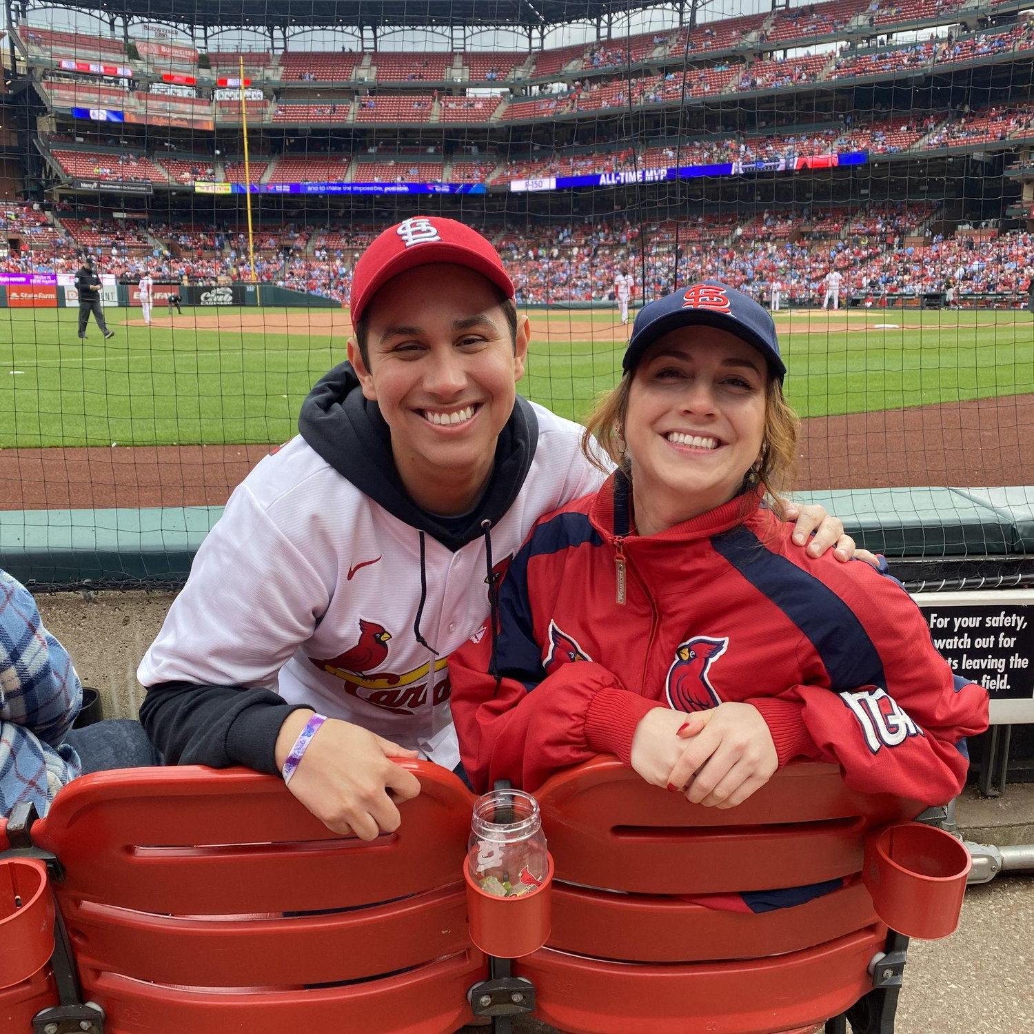 We spent a weekend in St. Louis and saw three Cardinals games. These seats were the best!