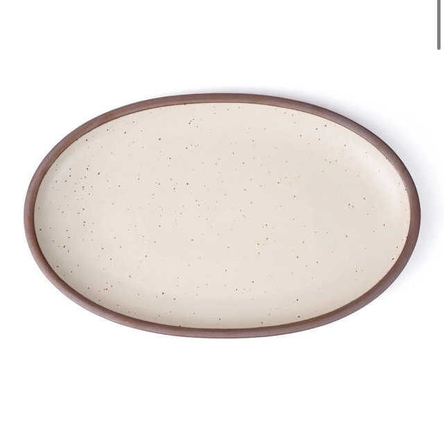 Oval Platter - Panna Cotta/ Large