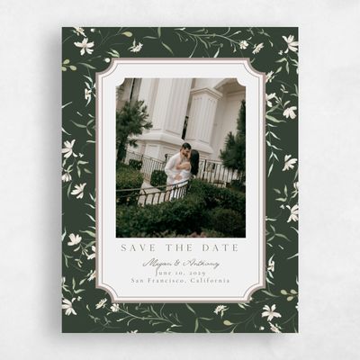 Green Wedding Save the Date - Vasara Photo