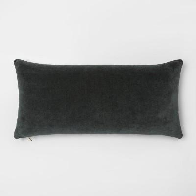 Velvet Exposed Zipper Throw Pillow - Project 62™ blush