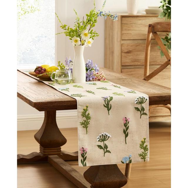 Elrene Nellie Embroidered Fabric Runner, 14" x 72"