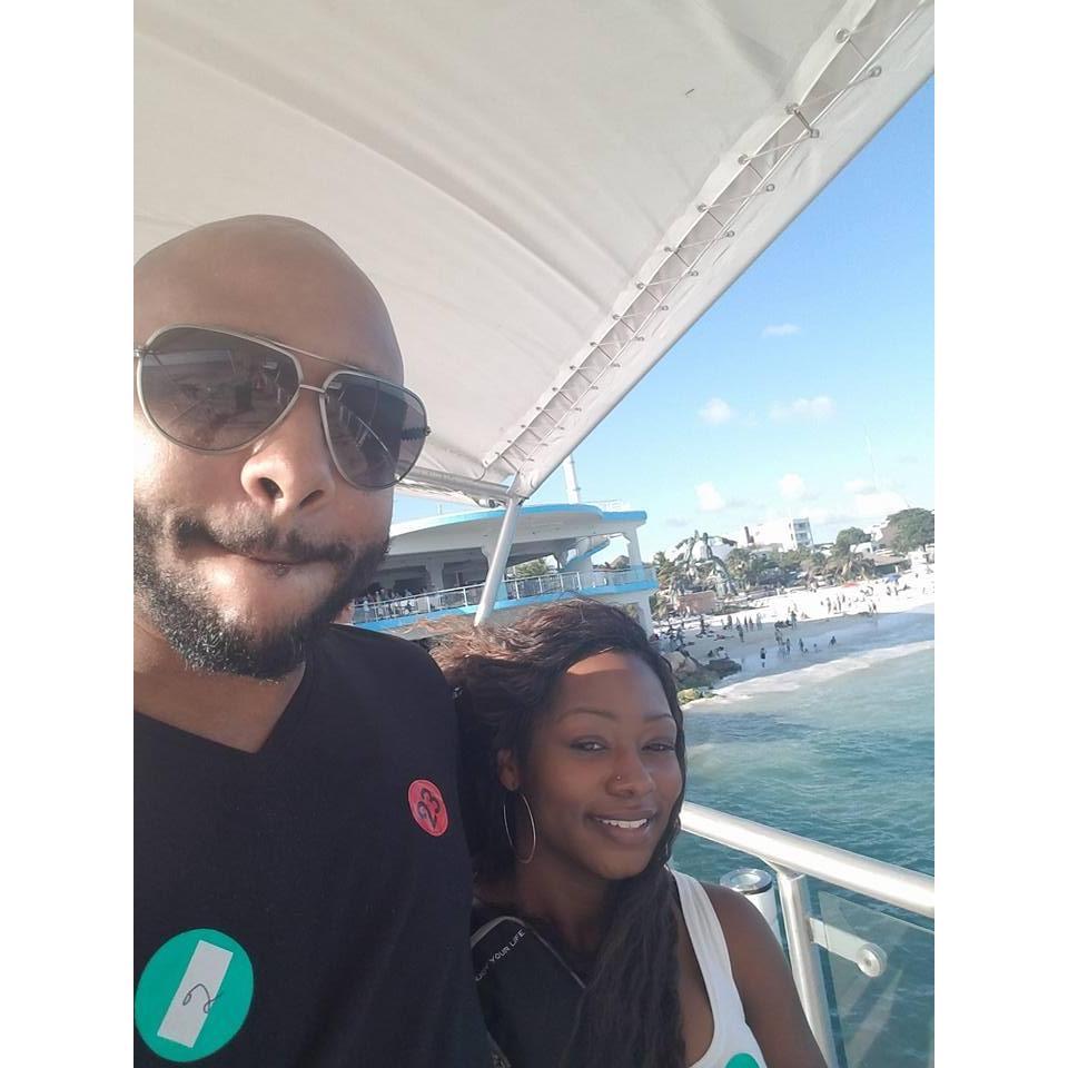Boarding the Plaza del Carmen ferry to Cozumel