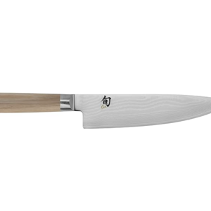 Shun Classic Blonde 8" Chef's Knife, Handcrafted Japanese Kitchen Knife for Professional and Home Chefs, VG-MAX Core with Damascus Stainless Steel Cladding, Pakkawood Handle