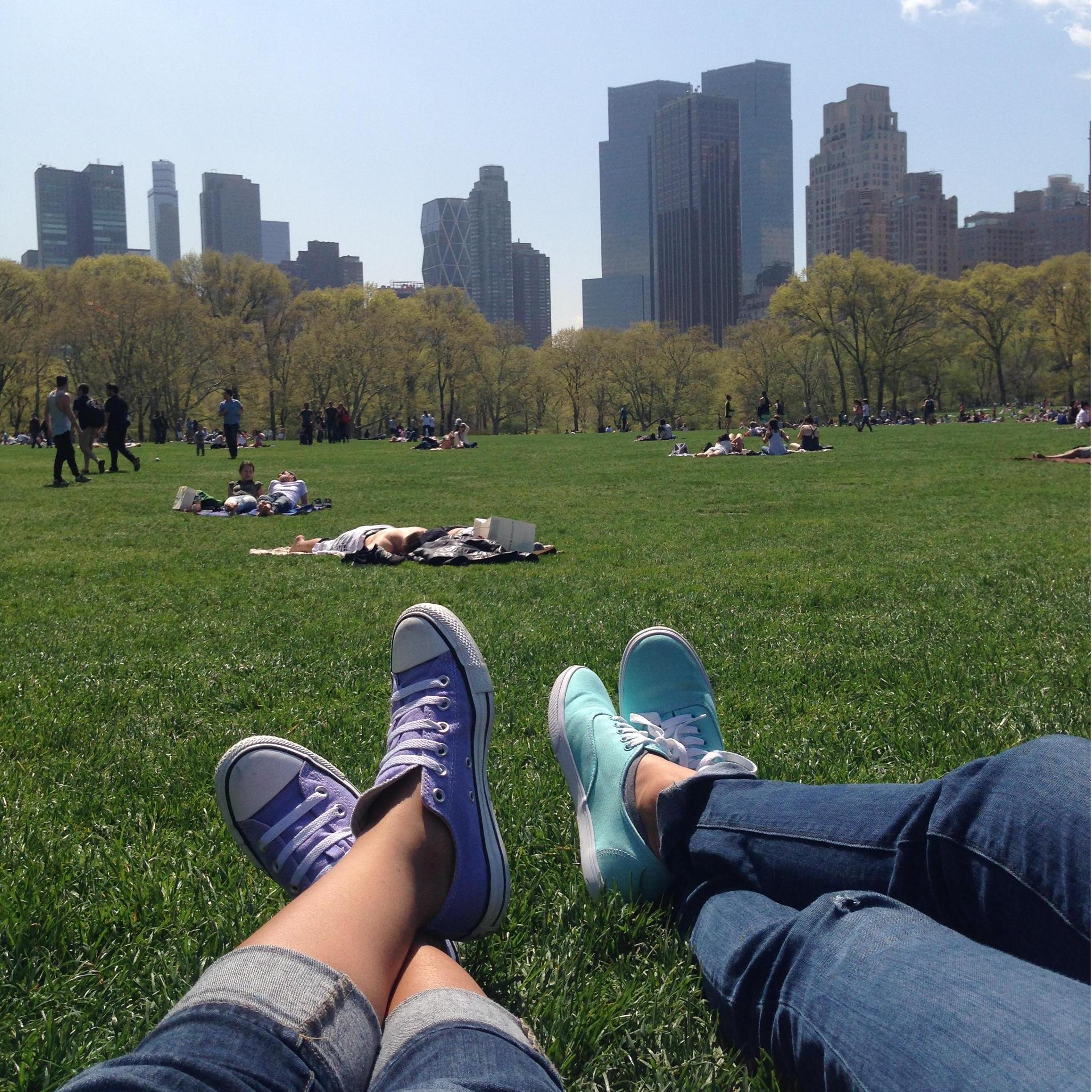 Every year in the spring, we pick a nice day to spend together in Central Park.