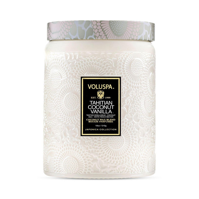 Voluspa Tahitian Coconut Vanilla Large Jar Candle