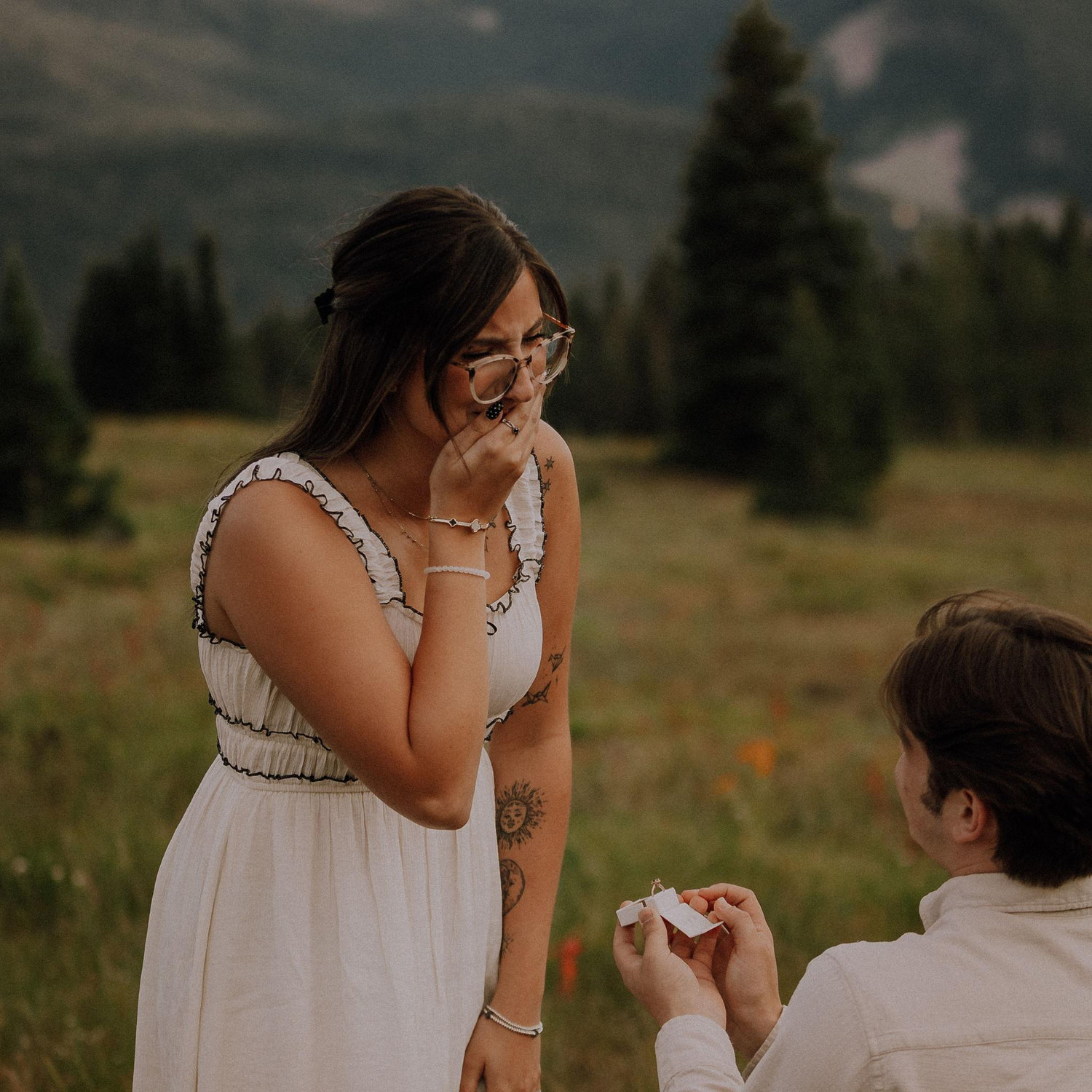 This is when Riley cried during the proposal.