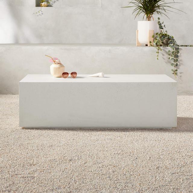 Ivory Concrete Coffee Table