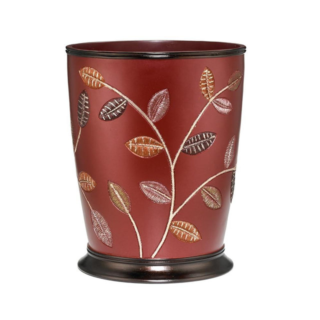 Popular Bath Aubury Collection, Wastebasket, Burgundy