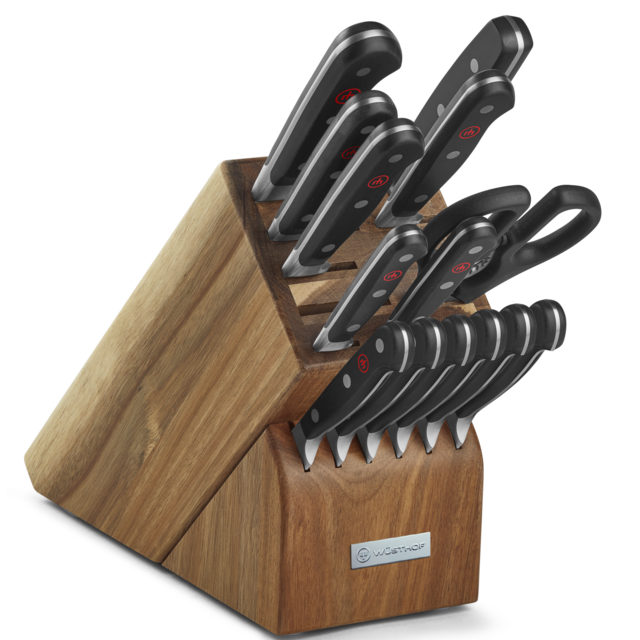 Classic 15-Piece Knife Block Set, Acacia