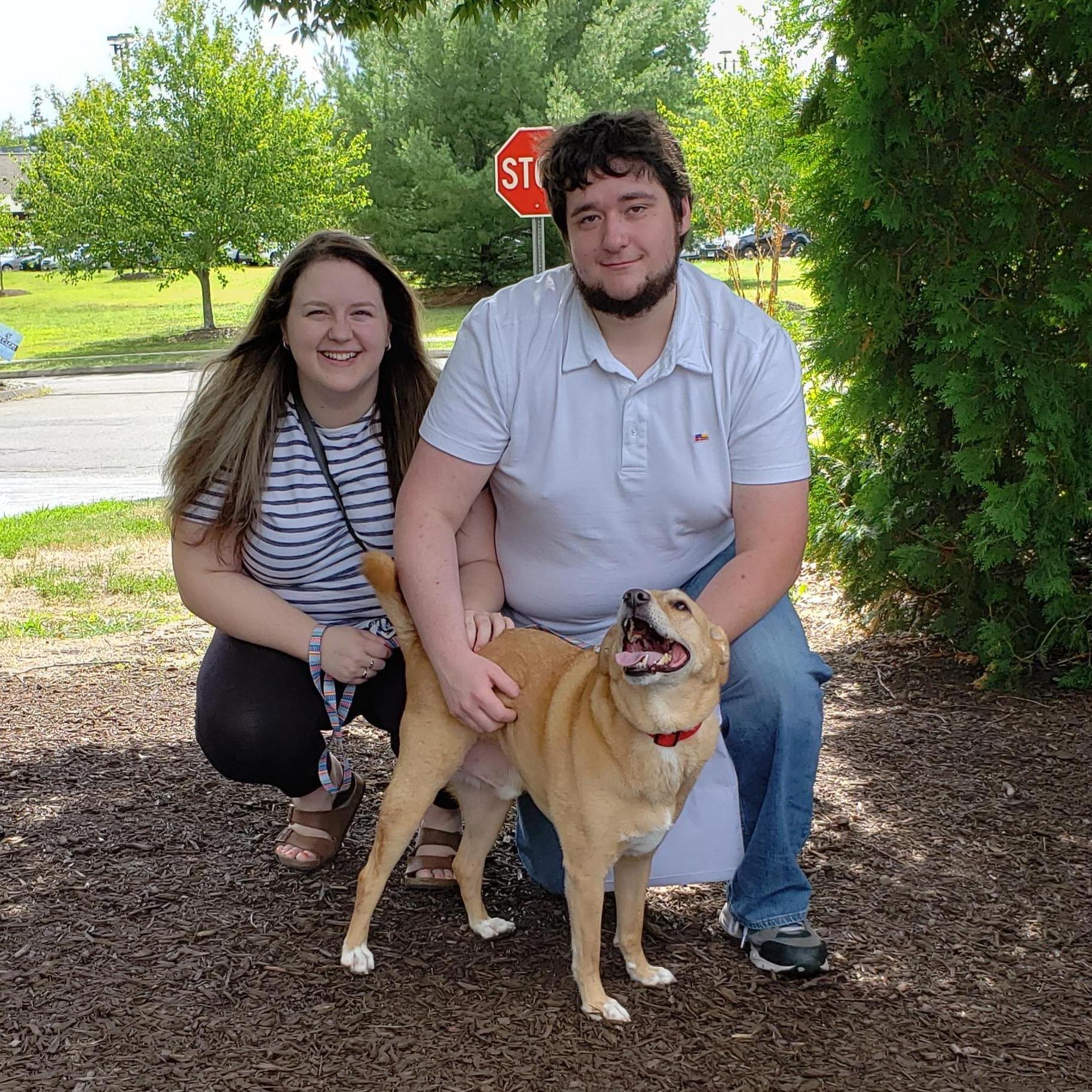 The day we adopted our good boy, Tuffy!