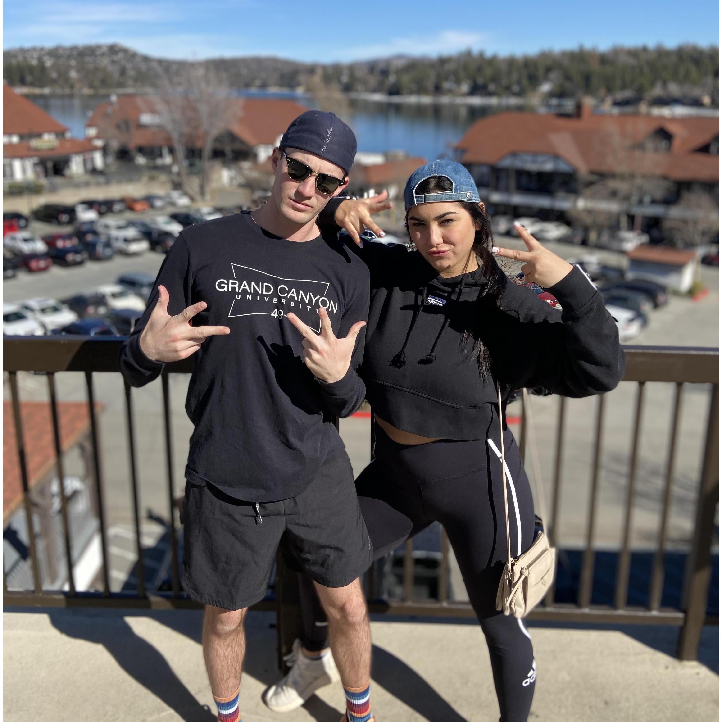 Just being goofballs before a hike at Lake Arrowhead.
Jan. 2020
