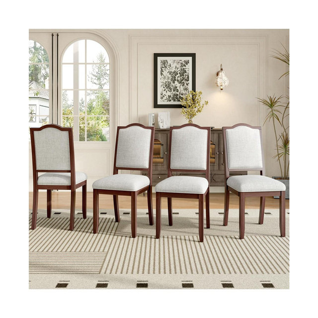 Streamdale Furniture Farmhouse Upholstered Dining Chairs Set of 4