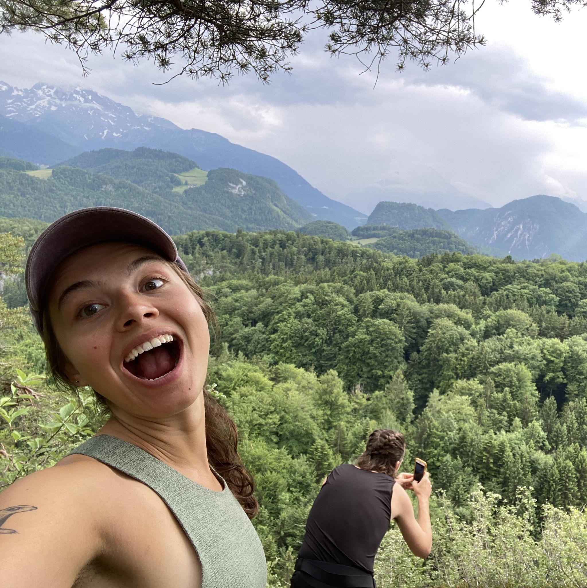 hiking together in Austria