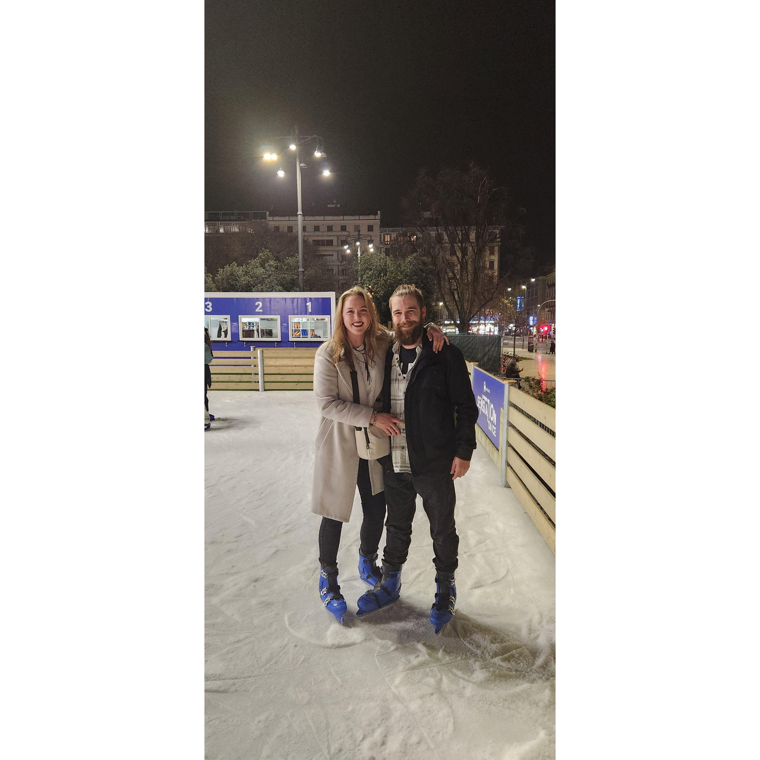 Ice skating by Milan central station, 2024