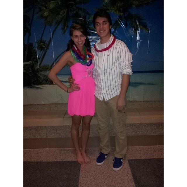 Senior year winter dance, where Logan asked Alecia to be his girlfriend.