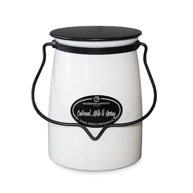 Milkhouse Candle Company - Oatmeal, Milk & Honey - Creamery Collection - 22oz Single Cotton Wick Soy Candles with Beeswax - Long Burn Time, Made in The USA - Non Toxic, Premium Scented Candles