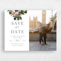 White Wedding Save the Date - Bloomsbury Photo Foil