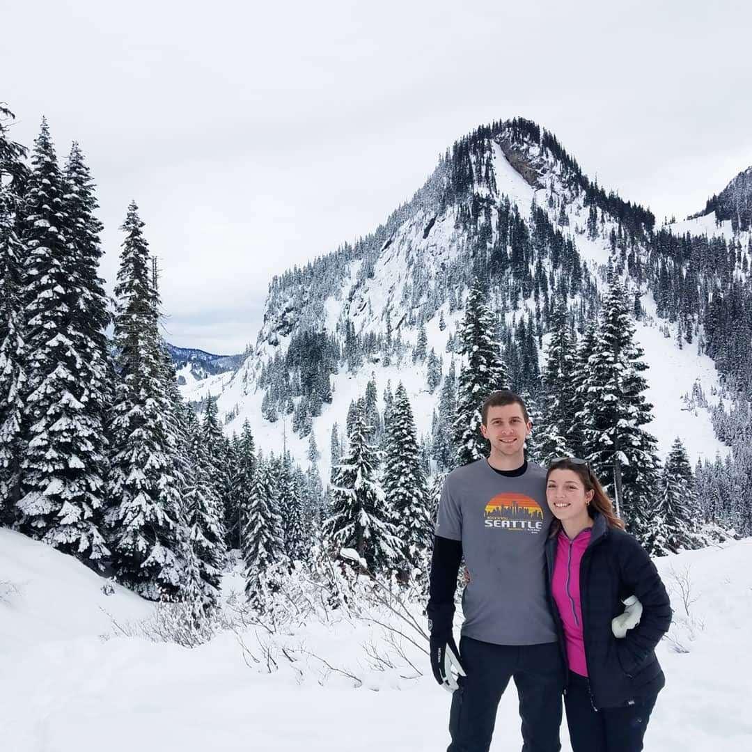 2019, Our anniversary spent in the snow.