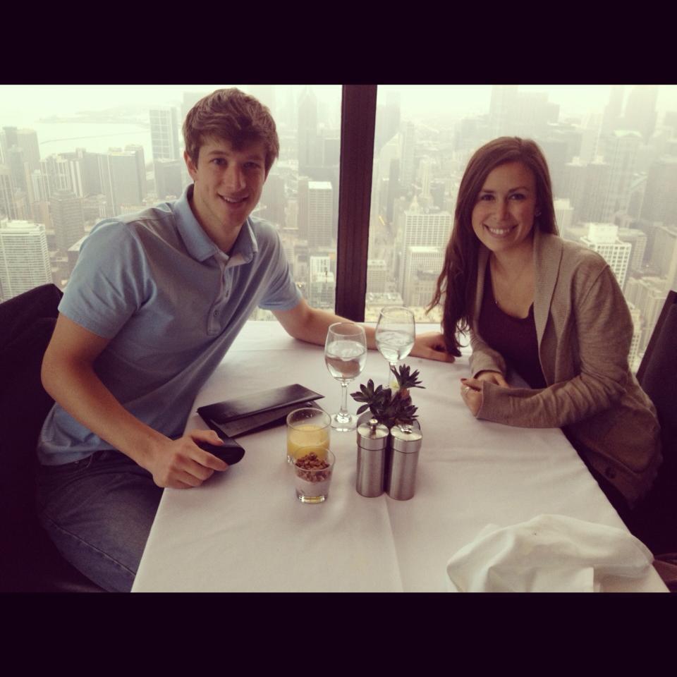 Brunch at the Skydeck Tower in Chicago, where we lived for 6 months in 2013 while Jake completed his internship with PepsiCo.