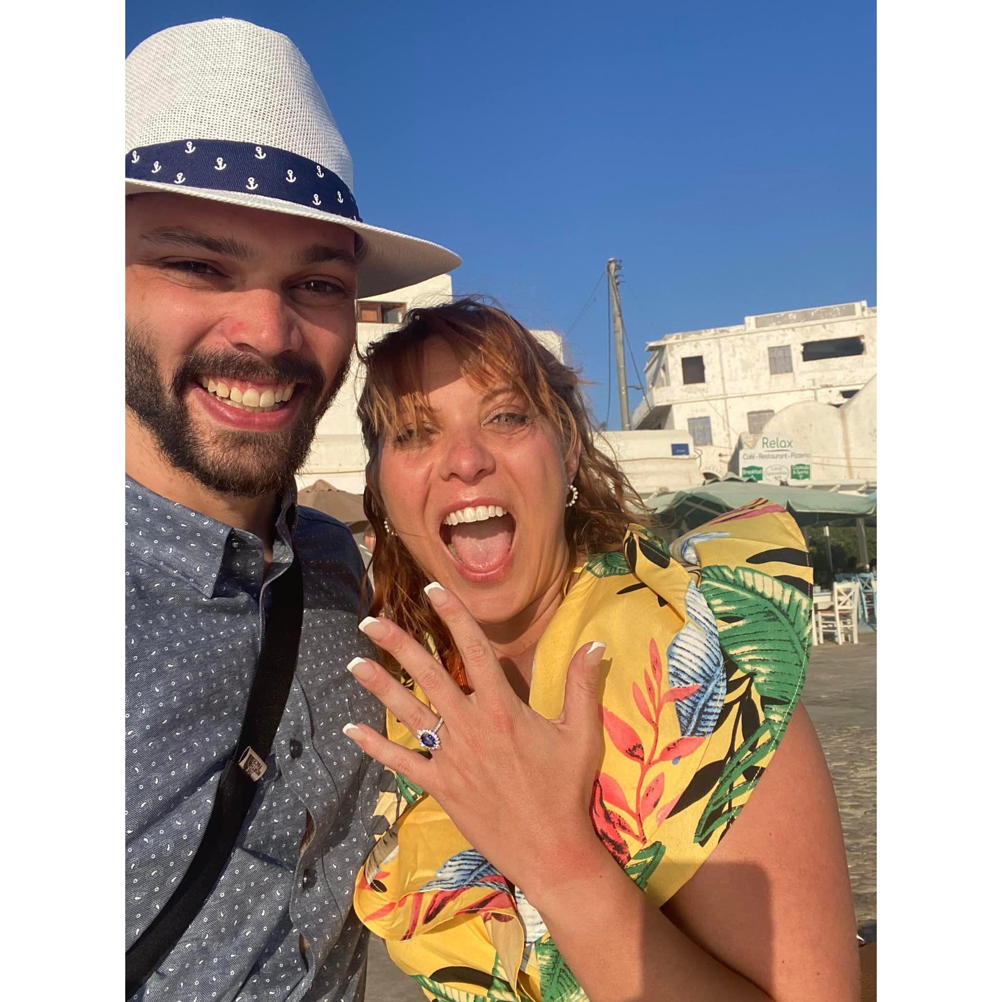 This was when we told our friends and family we got engaged!