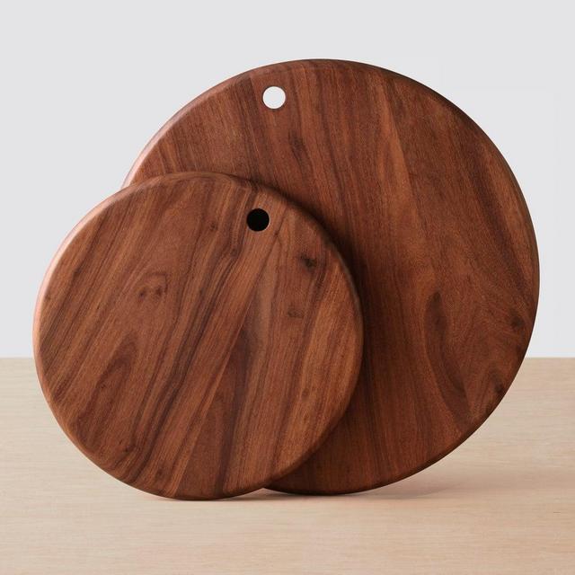 Tikal Wood Serving Board in "Granadillo" - Round, Medium