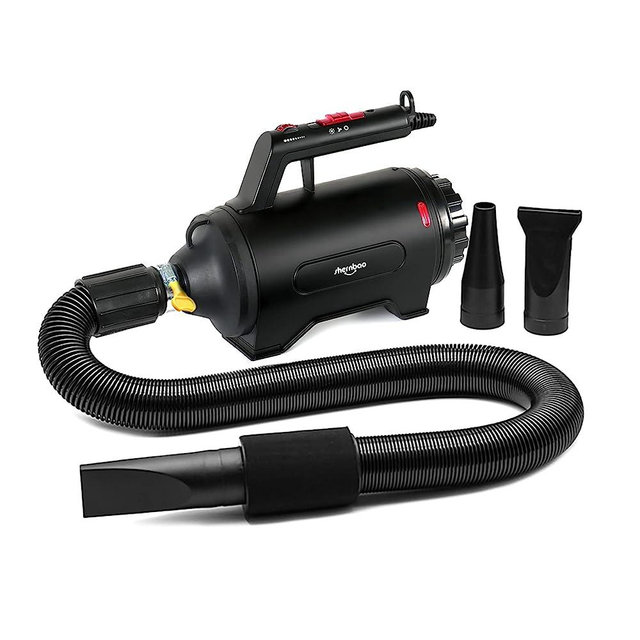 Dog Dryer High Velocity Professional Dog/Pet Grooming Force Hair Dryer/Blower (SMD-06P) (Black)