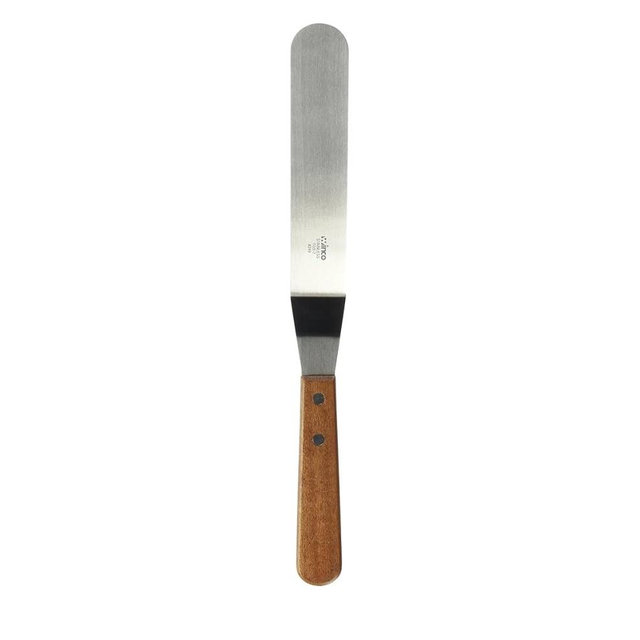 Winco Blade Offset Spatula, 7.75-Inch, Medium, Stainless Steel, Brown