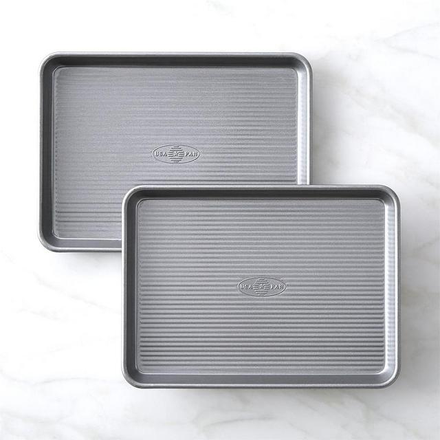 USA Pan Nonstick Quarter Sheet Pan, Set of 2